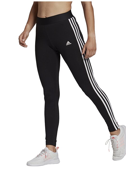 Adidas Siyah - Beyaz Kadın Tayt GL0723 W 3S LEG 3
