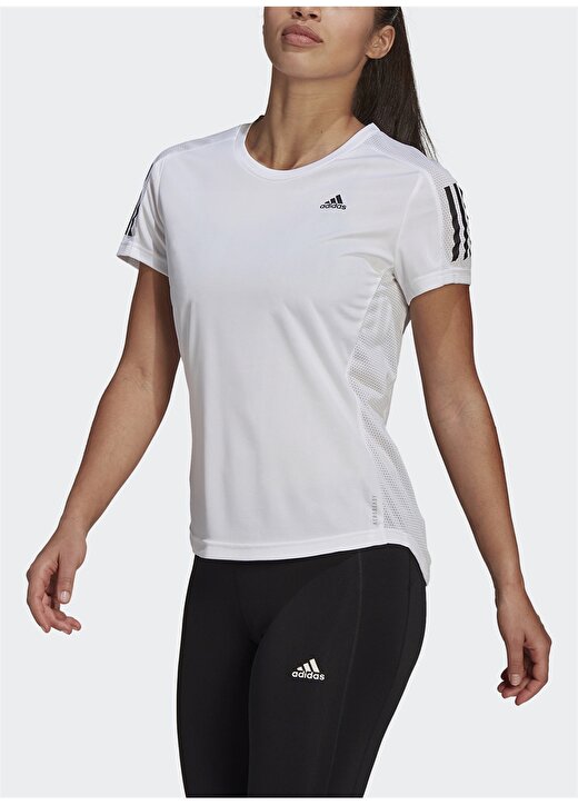 Adidas GJ9989 Own The Run Tee Beyaz Kadın T-Shirt 2