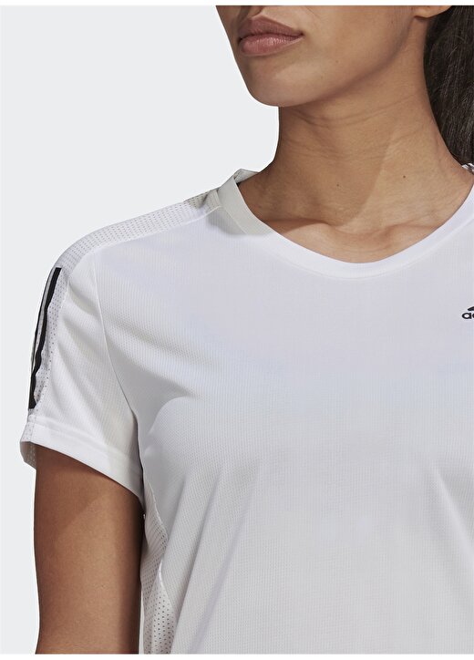 Adidas GJ9989 Own The Run Tee Beyaz Kadın T-Shirt 4