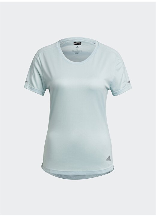 Adidas H31028 Run It Tee W Turkuaz Kadın T-Shirt 1