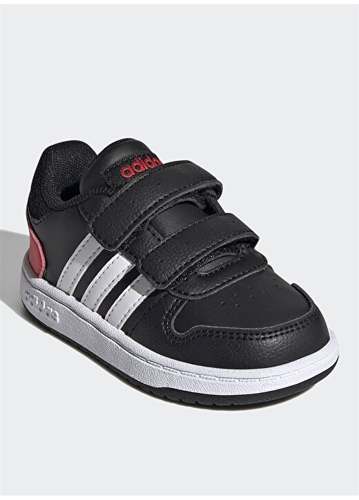 Adidas Hoops 2.0 Cmf I Siyah - Beyaz Erkek Çocuk Yürüyüş Ayakkabısı 3