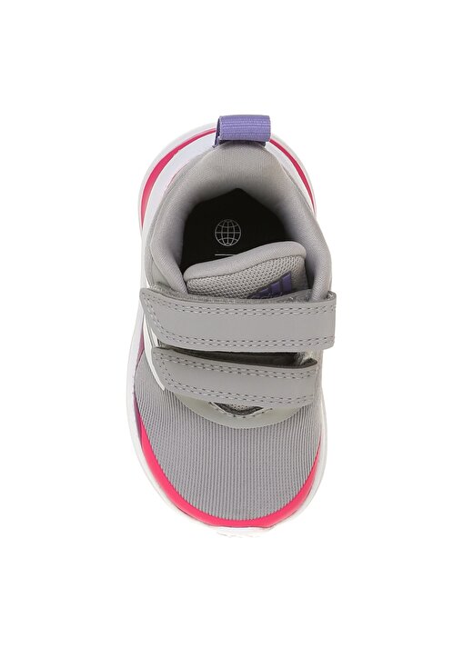 Adidas Fortarun Cf I Gri - Beyaz - Pembe Kız Çocuk Yürüyüş Ayakkabısı 4