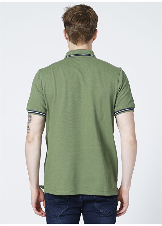 Privé Polo Yaka Koyu Yeşil Erkek T-Shirt 4