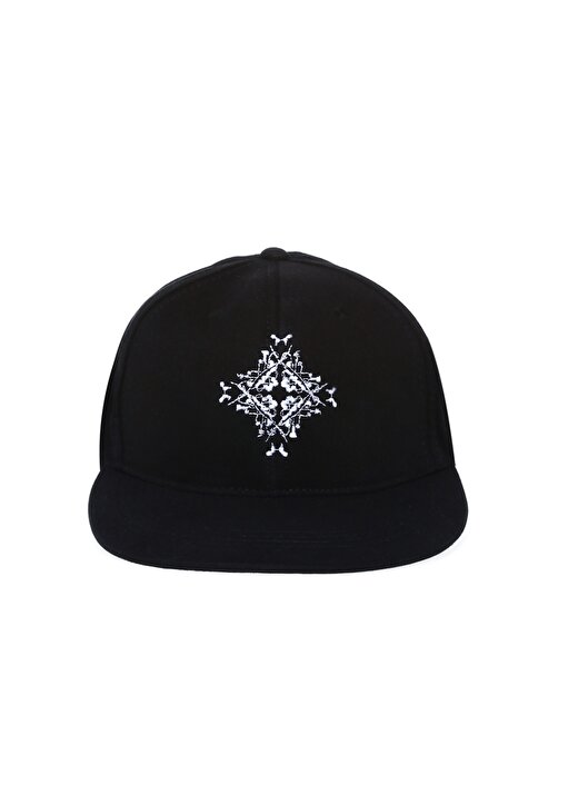BLACK ON BLACK X AAE Nakışlı Siyah - Beyaz Şapka 3