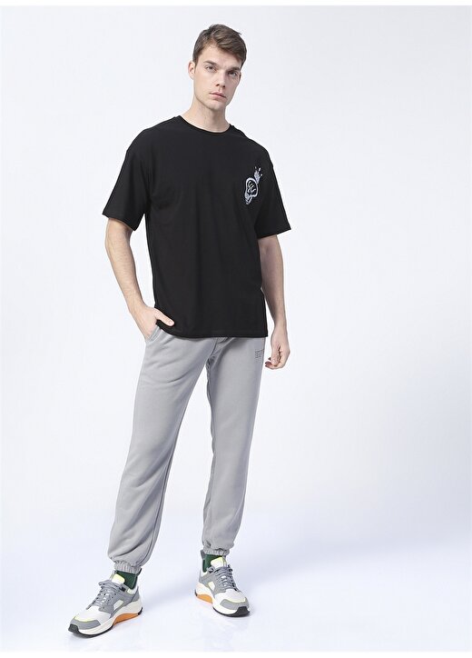 Cem Güventürk X Boyner E-CEM 30 O Yaka Oversize Baskılı Siyah Erkek T-Shirt 2