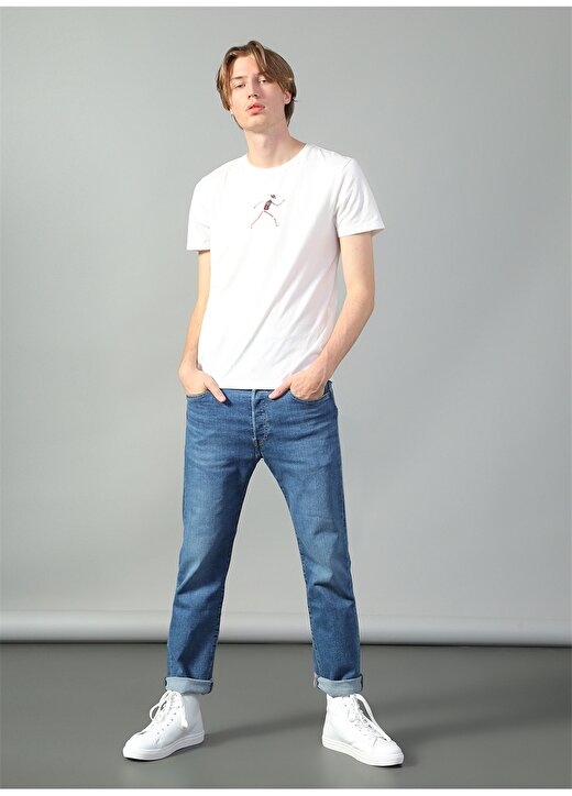 Cem Güventürk X Boyner O Yaka Basic Baskılı Beyaz Erkek T-Shirt 3