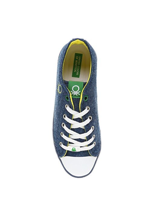 Benetton Tekstil Lacivert - Sarı Erkek Sneaker BN-30549 4