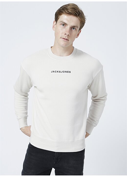 Jack & Jones Relaxed Beyaz Erkek Sweatshirt 2