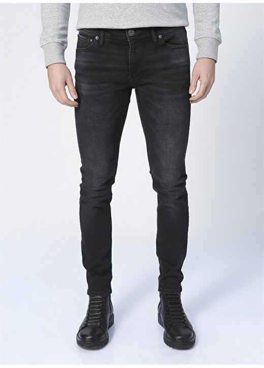 Jack & Jones 12199189_Jjiliam Jjoriginal Sbd 012 Düşük Bel Skinny Fit Düz Erkek Denim Pantolon 2