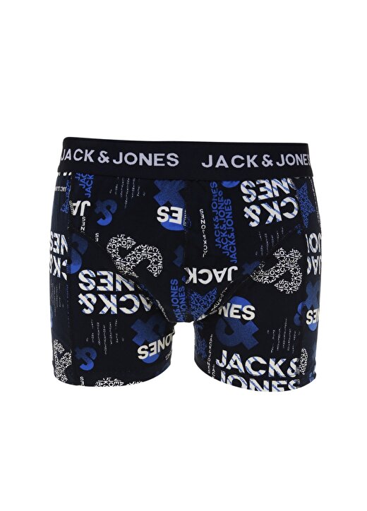 Jack & Jones Desenli Mavi Erkek Boxer 1