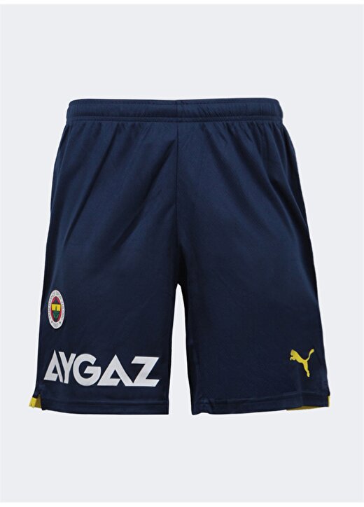 Puma 76700505 Fsk Shorts Replica Normal Kalıp Lacivert - Sarı Erkek Fenerbahçe Logolu Sweat Şort 1