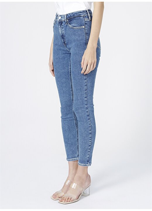 Calvin Klein Jeans Normal Bel Skinny Fit Düz Mavi Kadın Denim Pantolon HIGH RISE SKINNY 3