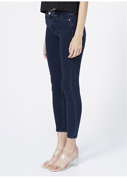 Calvin Klein Jeans Normal Bel Skinny Fit Düz Mavi Kadın Denim Pantolon MID RISE SKINNY 3