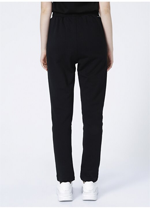 Skechers S212185-001 New Basics W Slim Pant Lastikli Slim Fit Düz Siyah Kadın Eşofman Altı 4