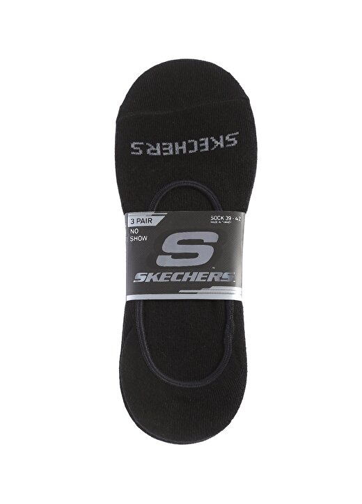 Skechers Siyah Unisex 3Lü Çorap S212289-001 U 3 Pack Liner Socks 1