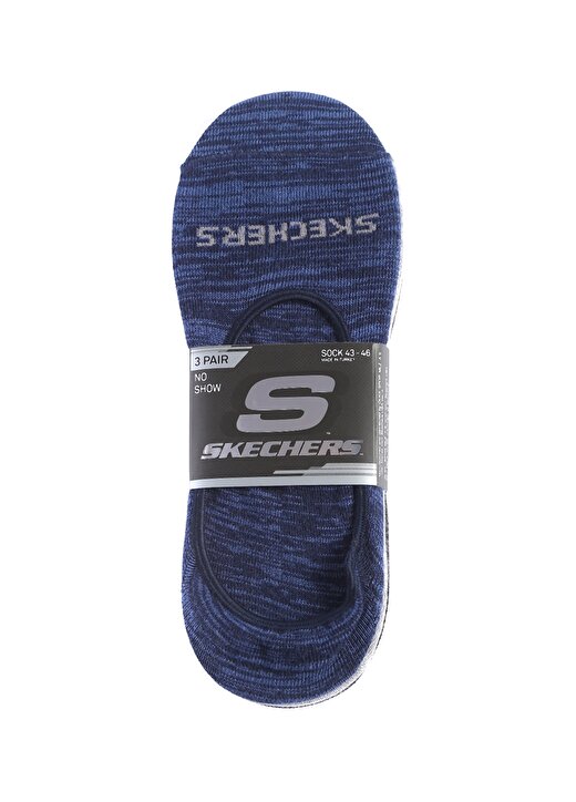 Skechers Çok Renkli Unisex 3Lü Çorap S212289-900 U 3 Pack Liner Socks 1