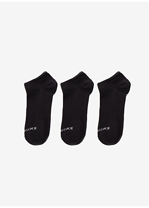 Skechers Siyah Unisex 3Lü Çorap S212300-001 U 3 Pack No Show Socks 1
