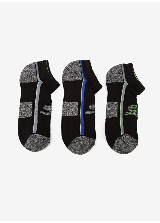 Skechers Siyah Erkek 3Lü Çorap S212331-001 3 Pack Low Cut Socks 2