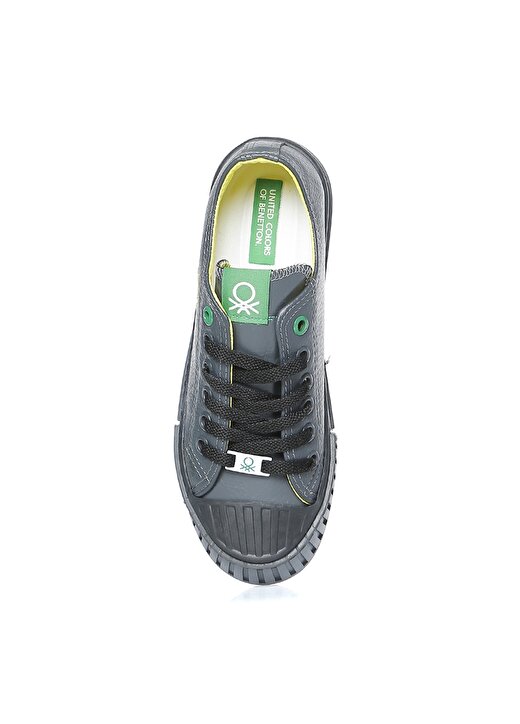 Benetton Siyah - Gri Kadın Düz Ayakkabı BN-30532 4