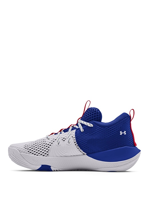 Under Armour 3023086-Ua Embiid 1 Beyaz - Mavi Erkek Basketbol Ayakkabısı 2