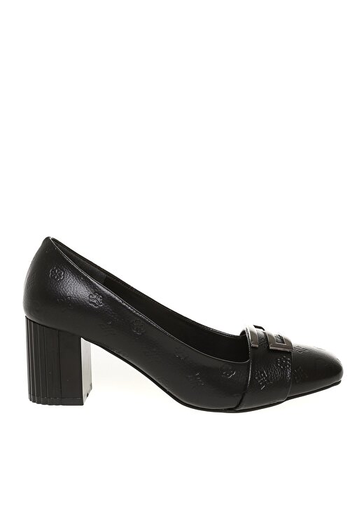 Pierre Cardin Siyah Kadın Kalın Topuklu Ayakkabı PC-51652 1