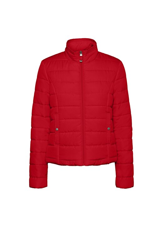 Vero Moda Vmsimone Aw21 Short Jacket Ga Boos Dik Yaka Normal Kalıp Düz Kırmızı Kadın Mont 1