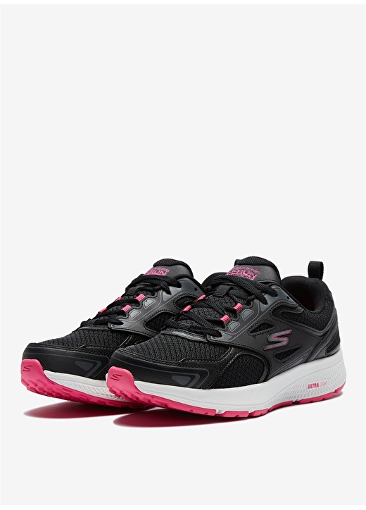 Skechers Siyah - Pembe Kadın Koşu Ayakkabısı 128075 BKPK GO RUN CONSISTENT 3