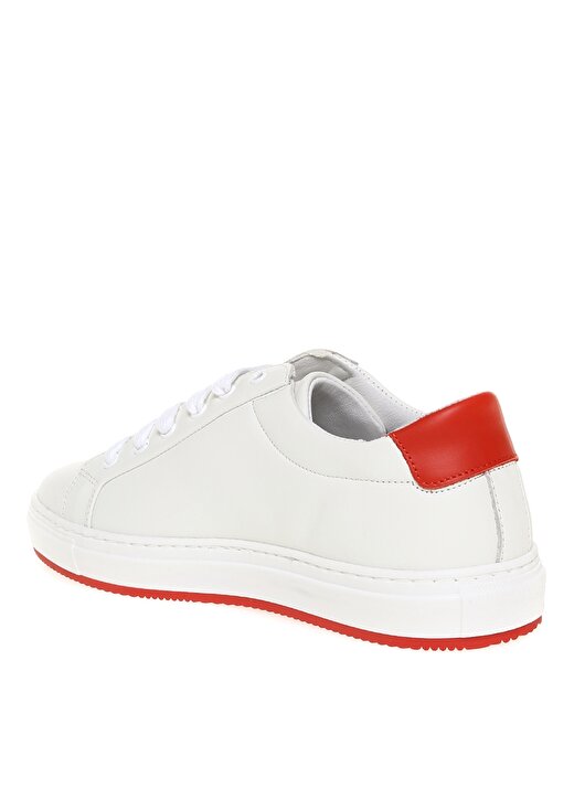 Valentino Beyaz - Kırmızı Erkek Deri Sneaker 92190736-010 2