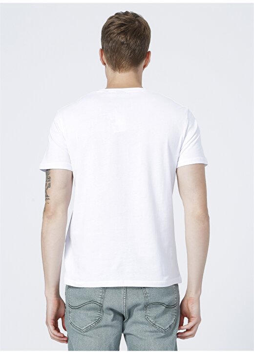 Only & Sons O Yaka Düz Koyu Beyaz Erkek T-Shirt 4
