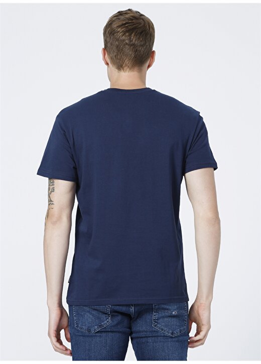 Only & Sons V Yaka Düz Lacivert Erkek T-Shirt 4
