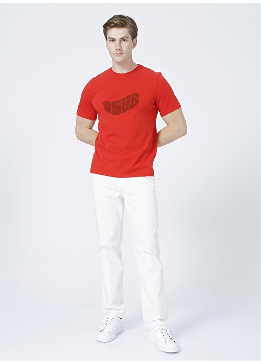 Dockers O Yaka Kırmızı Erkek T-Shirt 2
