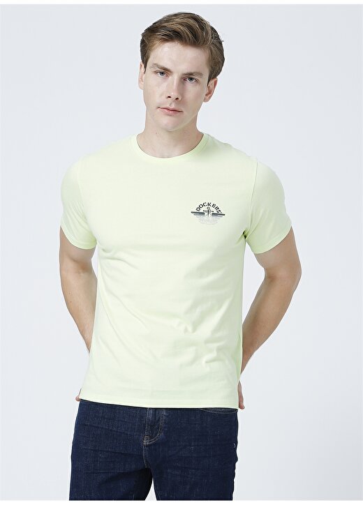 Dockers O Yaka Yeşil Erkek T-Shirt 3