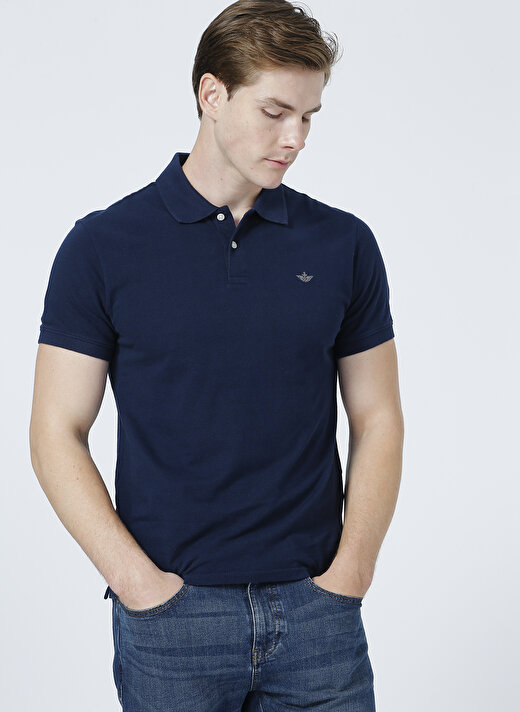 Dockers Dar Mavi Erkek Rib Collar Polo T-Shirt A1159-0002 3