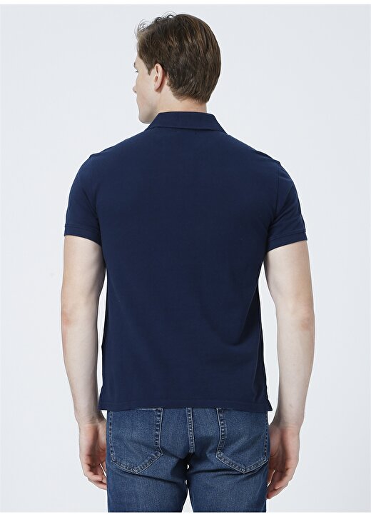 Dockers Dar Mavi Erkek Rib Collar Polo T-Shirt A1159-0002 4