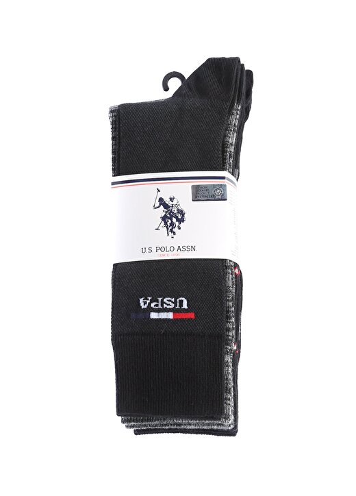 U.S. Polo Assn. Geus-Sk21 Siyah Erkek Çorap 1