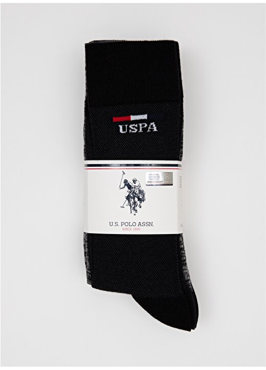 U.S. Polo Assn. Geus-Sk21 Siyah Erkek Çorap 2