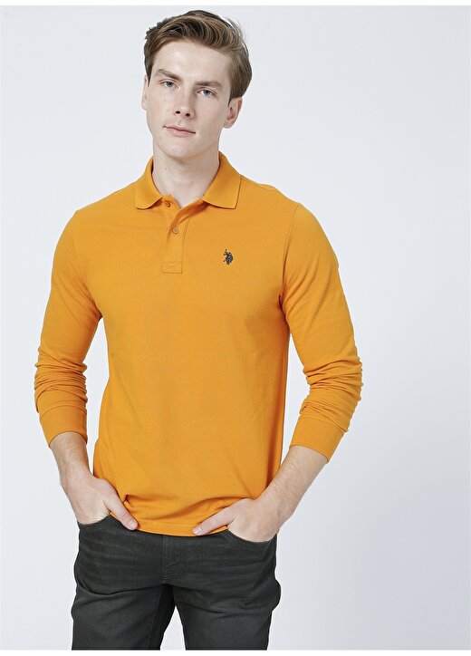 U.S. Polo Assn. Sarı Erkek Sweatshirt 2