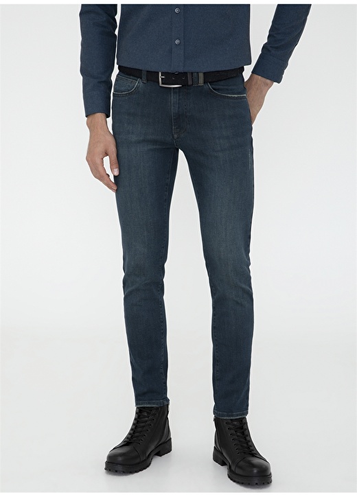 Pierre Cardin Slim Fit Mavi Erkek Denim Pantolon ADMETOS 2