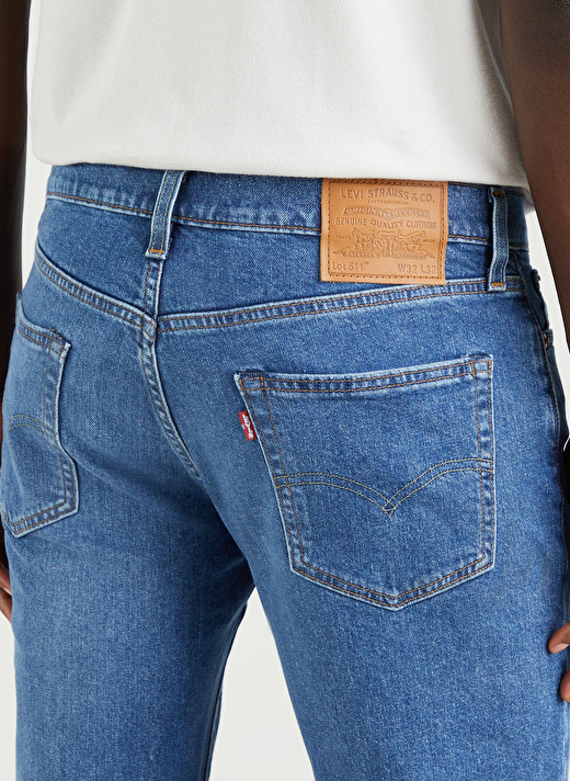 Levis LSE_511™ Slim Corfu How Blue Adv - Med Indigo - Worn In 3