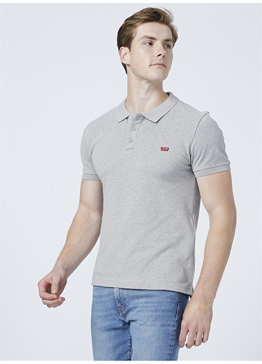 Levis Bisiklet Yaka Gri Erkek Polo T-Shirt 3