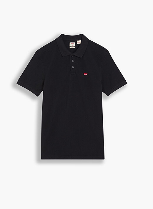 Levis A2085-0000_LSE _Levis Hm Polo Outle Bisiklet Yaka Relaxed Düz Siyah Erkek Polo T-Shirt 3