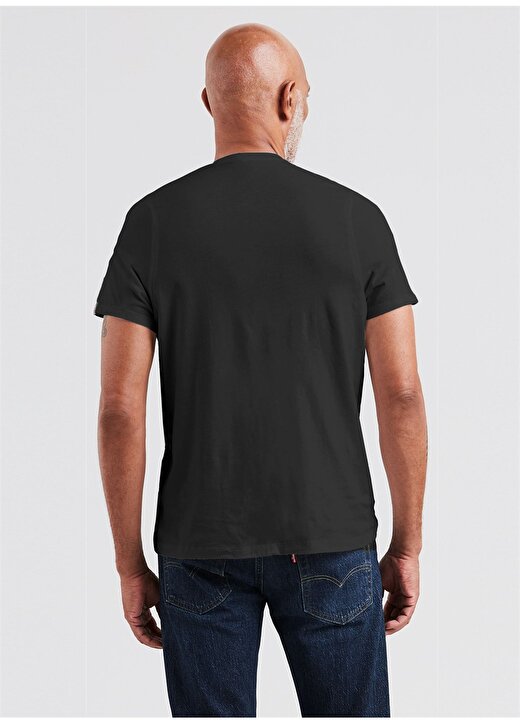 Levis 85641-0016_ORI Ginal Hm Vneck Lse V Yaka Relaxed Düz Siyah Erkek T-Shirt 2