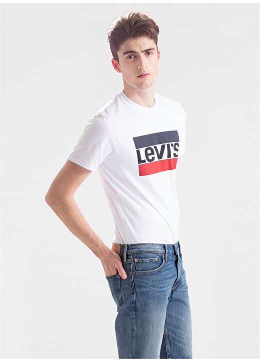 Levis Bisiklet Yaka Bej Erkek T-Shirt 2