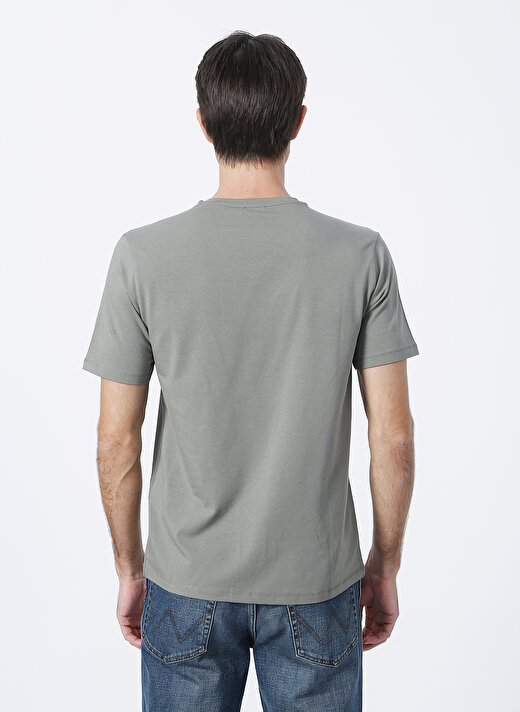 Fabrika Haki Erkek Basic Modal T-Shirt ROMEO-V  4