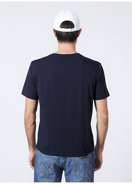 Fabrika Lacivert Erkek Basic Modal T-Shirt ROMEO-V 4