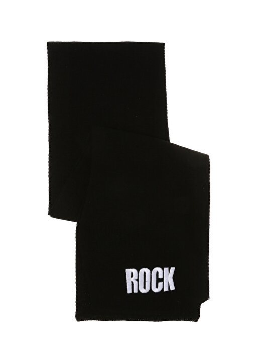 Funky Rocks Ht01 Siyah Unisex Nakışlı Atkı-Bere-Eldiven Takımı 2