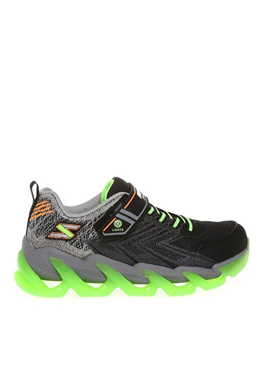 Skechers 400130L Bklm S Lights-Mega-Surge Siyah - Yeşil Erkek Çocuk Yürüyüş Ayakkabısı 1