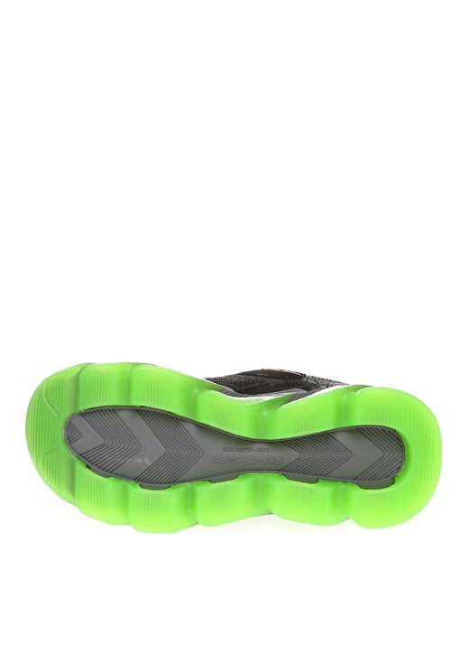 Skechers 400130L Bklm S Lights-Mega-Surge Siyah - Yeşil Erkek Çocuk Yürüyüş Ayakkabısı 3