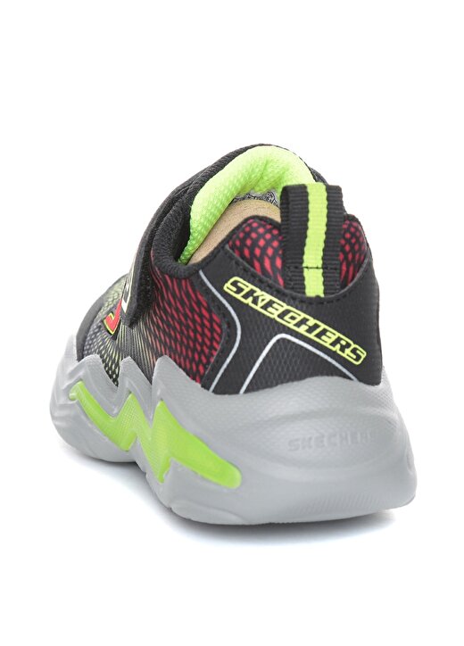 Skechers 400125L Bklm Erupters Iv Siyah - Yeşil Erkek Çocuk Yürüyüş Ayakkabısı 3