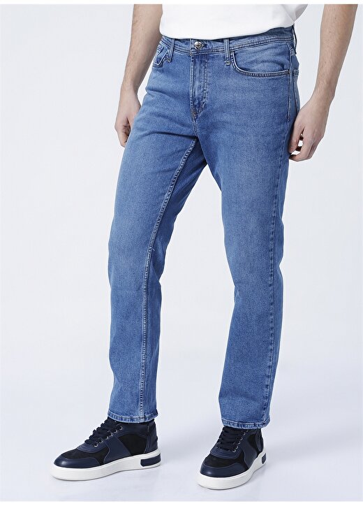 Fabrika Comfort Cn Dnm 20 Normal Bel Regular Fit Düz Mavi Erkek Denim Pantolon 3